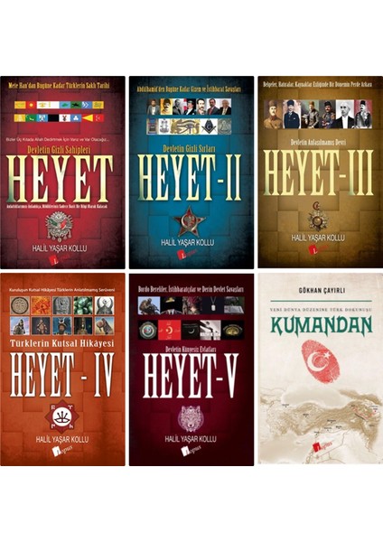 Heyet - Heyet 2 - Heyet 3 - Heyet 4 - Heyet 5 - Kumandan 6'lı Set Lopus Kitap