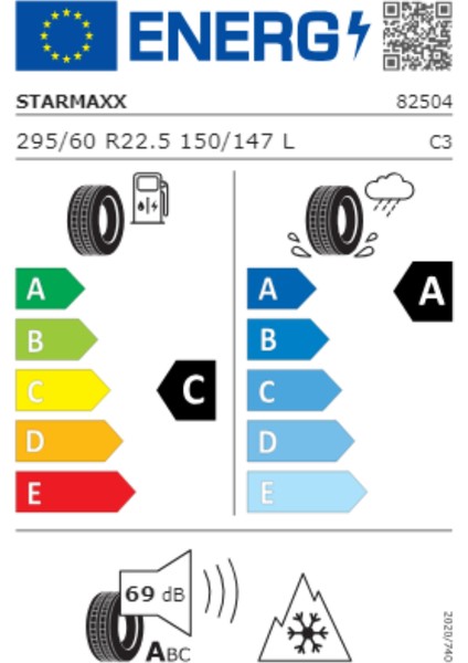 295/60 R22.5 150/147L Gh110 Ecoplanet Kamyon M+S 4 Mevsim Lastiği (Üretim Yılı:2024)