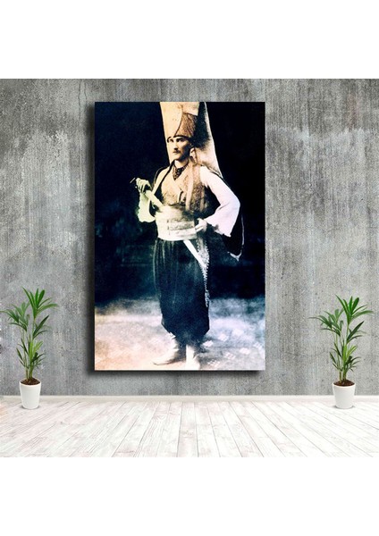 Yeni Çeri Kıyafetli M. K. Atatürk Tablosu