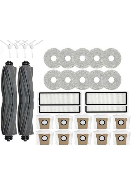 L10S Ultra S10 Pro Omni 1s B101CN Robot X10+ Robot Vakum Ana Yan Fırça Hepa Filtre Paspas Bezi ile Uyumlu (Yurt Dışından)