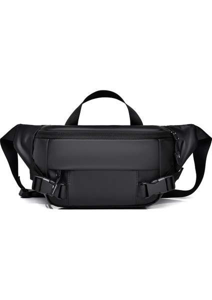 Erkek Göğüs Çantası Spor Bel Çantası Rahat Omuz Çapraz Çanta (Yurt Dışından)