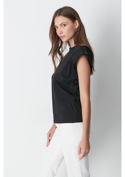 Bisiklet Yaka Kısa Kol 2'li Basic T-Shirt 958 Siyah