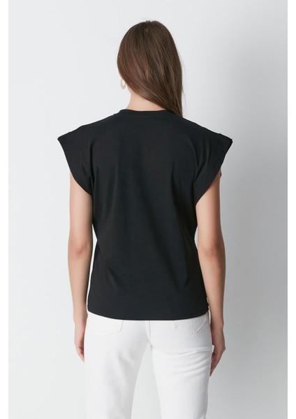 Bisiklet Yaka Kısa Kol 2'li Basic T-Shirt 958 Siyah