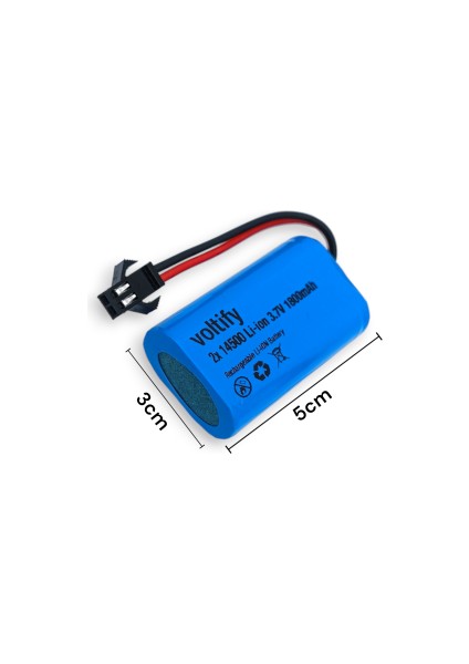 3.7V | 1800 Mah | 14500 | Li-Ion | Oyuncak Araba Pili