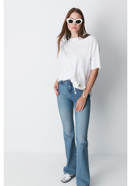 Bisiklet Yaka Kısa Kol 2'li Casual Basic T-Shirt 961 Siyah/beyaz modelleri