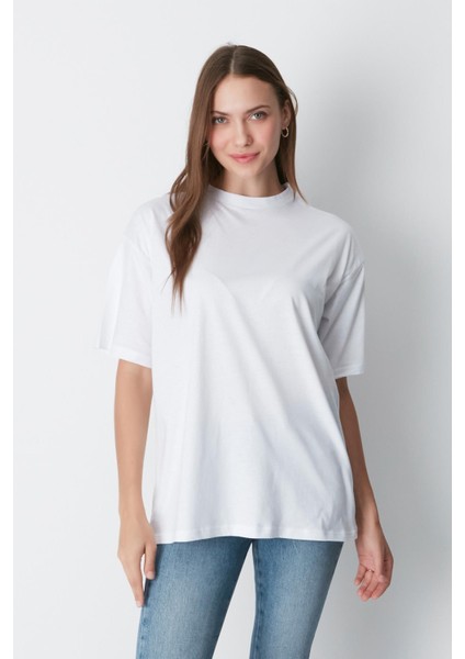 Bisiklet Yaka Kısa Kol 2'li Casual Basic T-Shirt 961 Siyah/beyaz indirimleri