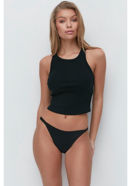 3 Lü Paket Ince Bel Bikini Külot 525 Siyah/ten/vizon modelleri