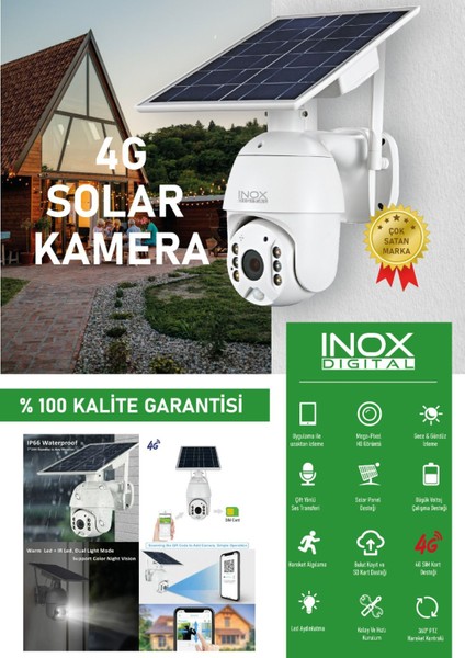 DSE-216IPC 3mp Su Geçirmez 4g Solar Güneş Enerji Kamera Beyaz fiyatları