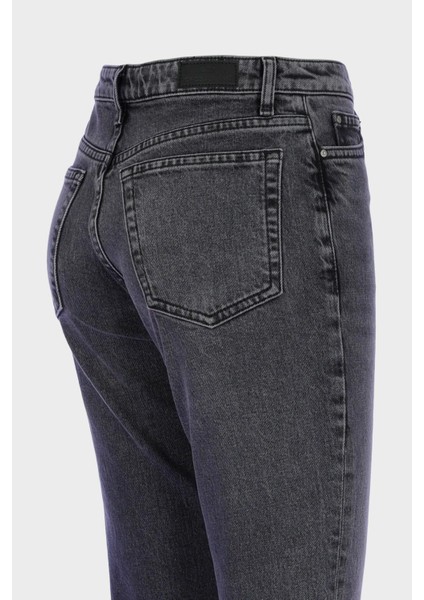 Eliza Antrasit Yüksek Bel Patı Fermuarlı Yıpratma Detaylı Jean Pantolon C 4518-089 modelleri