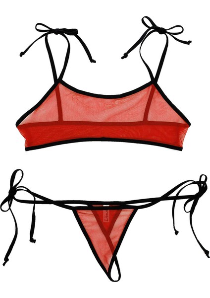 Mulvxlio LIN02 Kırmızı Sütyen String Çamaşırı Takımı (Mulvix) fiyatları