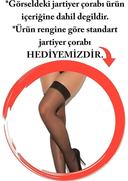 Mulvxley LEY02 Eller Kelepçeli Siyah Büyük Beden Jartiyer 1251 (Mulvix)