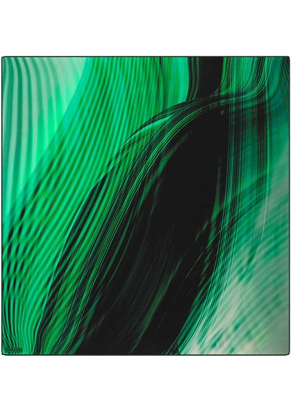 Zümrüt Gökkuşağı Desen Sura Ipek Eşarp