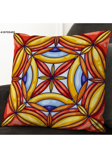 Kırlent Kılıf Çift Tarafı Baskılıdır Süet Kümaş