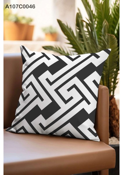 Kırlent Kılıf Çift Tarafı Baskılıdır Süet Kümaş