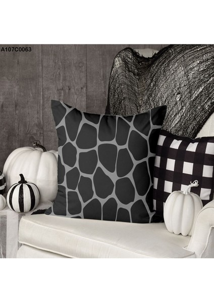 Kırlent Kılıf Çift Tarafı Baskılıdır Süet Kümaş