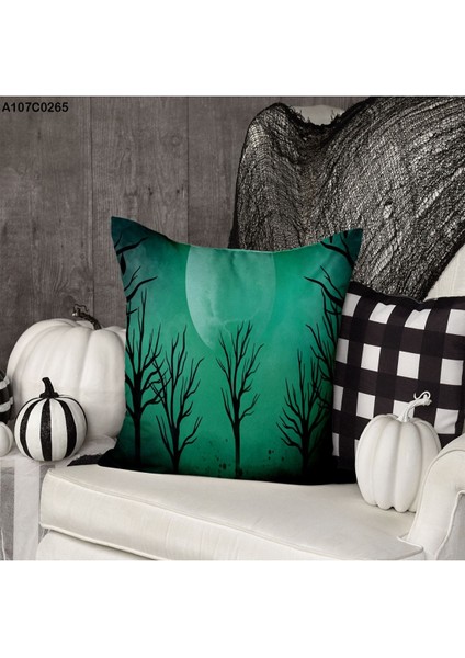 Kırlent Kılıf Çift Tarafı Baskılıdır Süet Kümaş