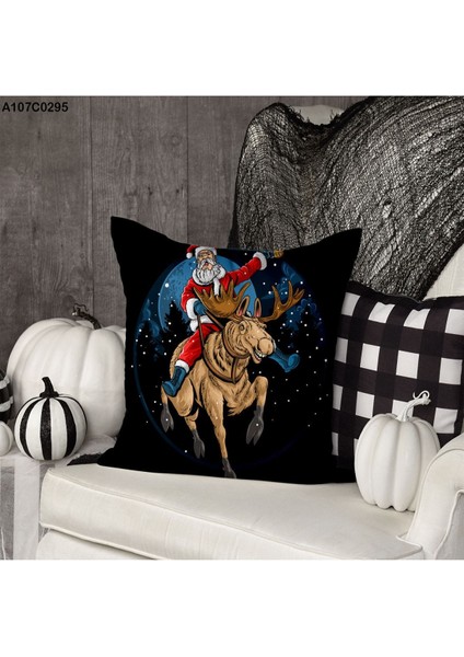 Kırlent Kılıf Çift Tarafı Baskılıdır Süet Kümaş