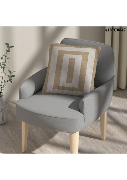 Kırlent Kılıf Çift Tarafı Baskılıdır Süet Kümaş