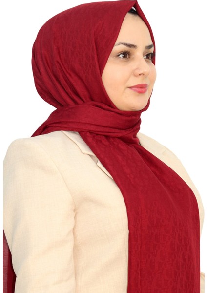 D Desen Jakarlı Pamuklu Şal EŞ5263-18