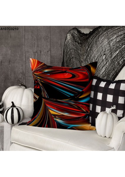 Kırlent Kılıf Çift Tarafı Baskılıdır Süet Kümaş