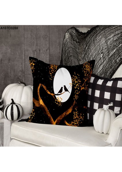 Kırlent Kılıf Çift Tarafı Baskılıdır Süet Kümaş