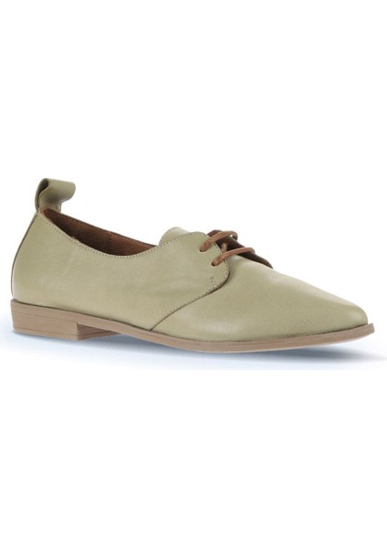 Haki Deri Kadın Düz Ayakkabı 01WA0210 fiyatları