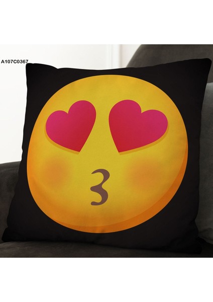 Kırlent Kılıf Çift Tarafı Baskılıdır Süet Kümaş