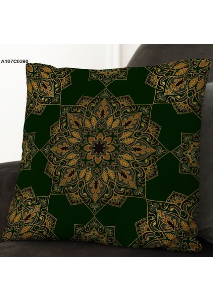 Kırlent Kılıf Çift Tarafı Baskılıdır Süet Kümaş