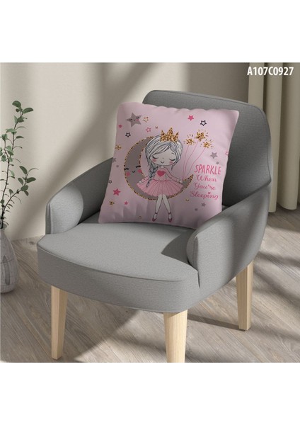 Kırlent Kılıf Çift Tarafı Baskılıdır Süet Kümaş