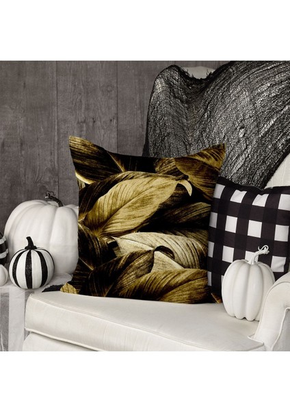 Kırlent Kılıf Çift Tarafı Baskılıdır Süet Kümaş