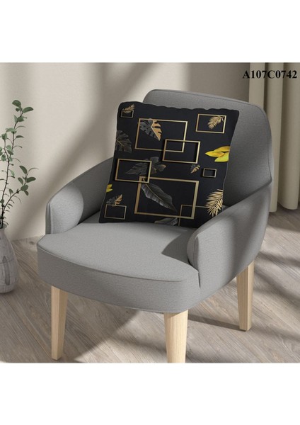 Kırlent Kılıf Çift Tarafı Baskılıdır Süet Kümaş