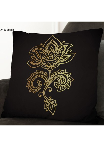 Kırlent Kılıf Çift Tarafı Baskılıdır Süet Kümaş