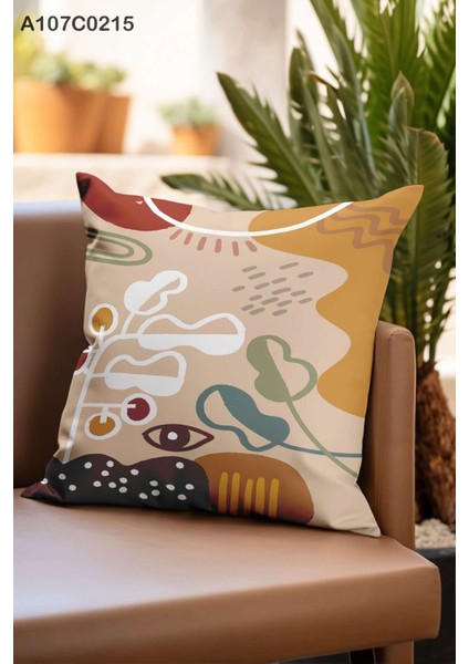 Kırlent Kılıf Çift Tarafı Baskılıdır Süet Kümaş