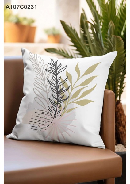 Kırlent Kılıf Çift Tarafı Baskılıdır Süet Kümaş