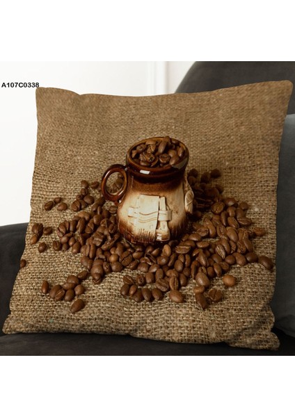 Kırlent Kılıf Çift Tarafı Baskılıdır Süet Kümaş