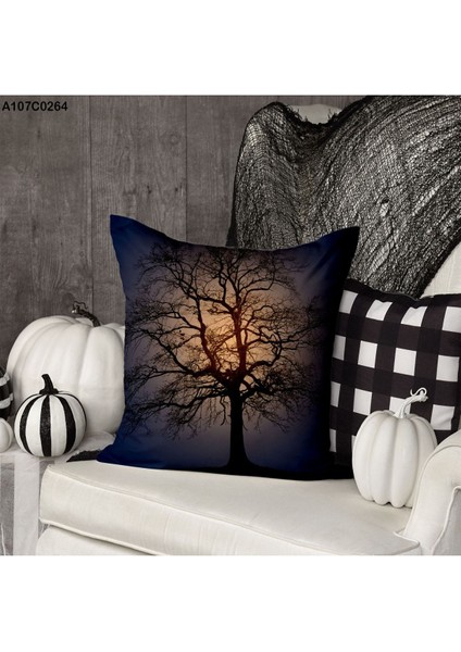 Kırlent Kılıf Çift Tarafı Baskılıdır Süet Kümaş