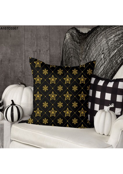 Kırlent Kılıf Çift Tarafı Baskılıdır Süet Kümaş