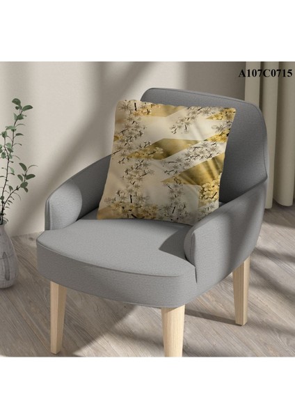 Kırlent Kılıf Çift Tarafı Baskılıdır Süet Kümaş