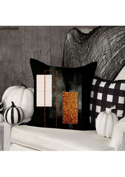 Kırlent Kılıf Çift Tarafı Baskılıdır Süet Kümaş