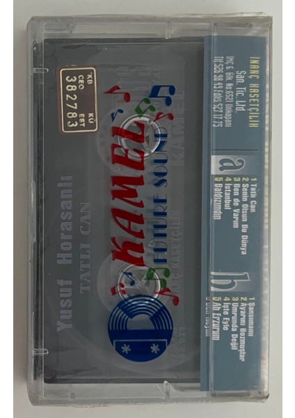 Yusuf Horosanlı Tatlı Can Kaset (Jelatininde Sıfır Orjnal Dönem Baskı Kaset)