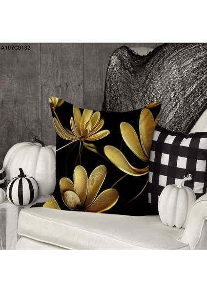 Kırlent Kılıf Çift Tarafı Baskılıdır Süet Kümaş