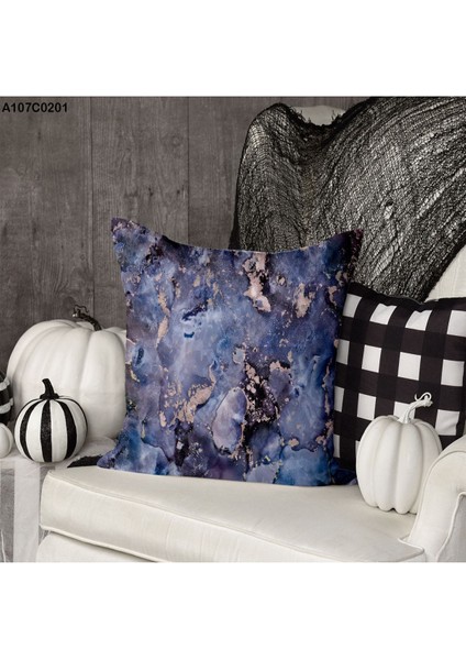 Kırlent Kılıf Çift Tarafı Baskılıdır Süet Kümaş