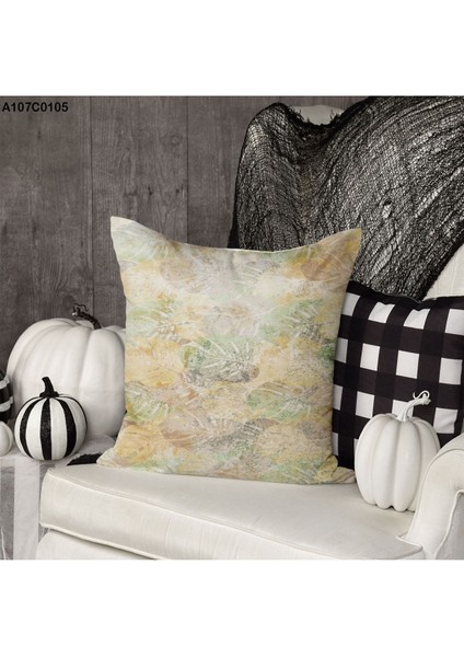 Kırlent Kılıf Çift Tarafı Baskılıdır Süet Kümaş