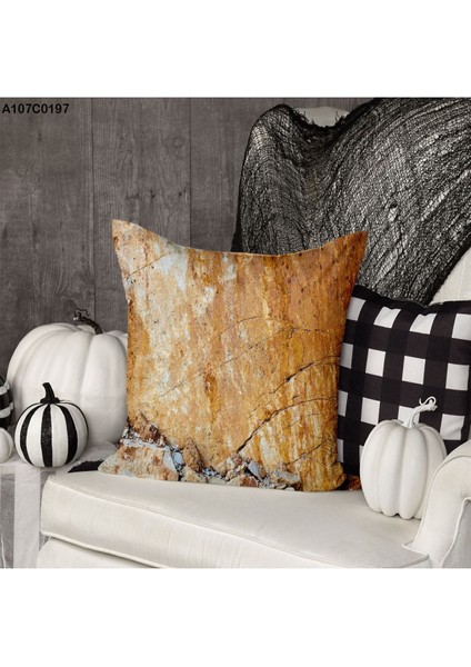 Kırlent Kılıf Çift Tarafı Baskılıdır Süet Kümaş