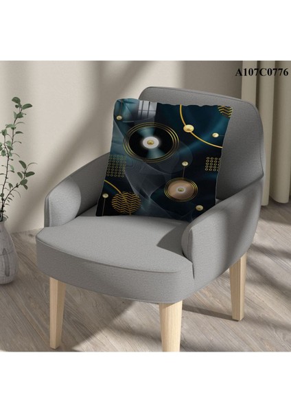 Kırlent Kılıf Çift Tarafı Baskılıdır Süet Kümaş