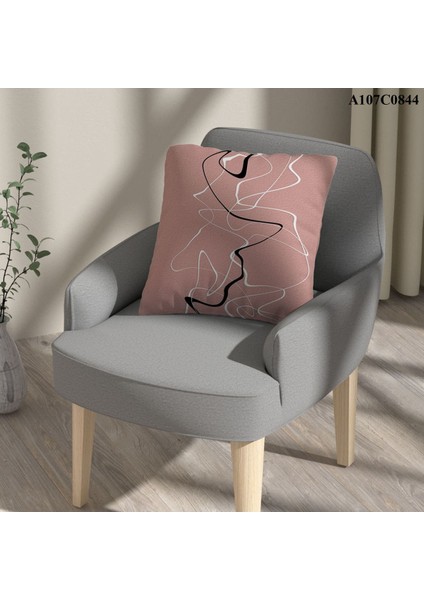 Kırlent Kılıf Çift Tarafı Baskılıdır Süet Kümaş