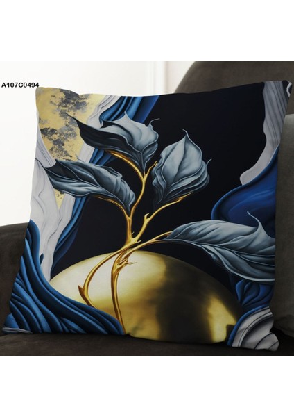 Kırlent Kılıf Çift Tarafı Baskılıdır Süet Kümaş