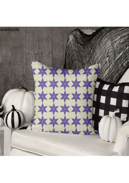 Kırlent Kılıf Çift Tarafı Baskılıdır Süet Kümaş