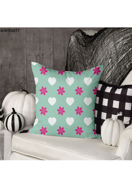 Kırlent Kılıf Çift Tarafı Baskılıdır Süet Kümaş