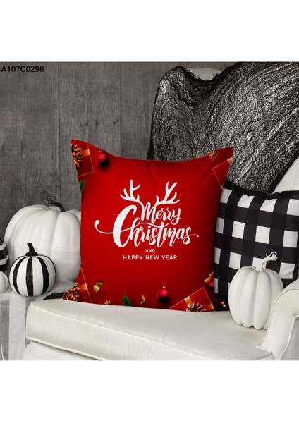 Kırlent Kılıf Çift Tarafı Baskılıdır Süet Kümaş